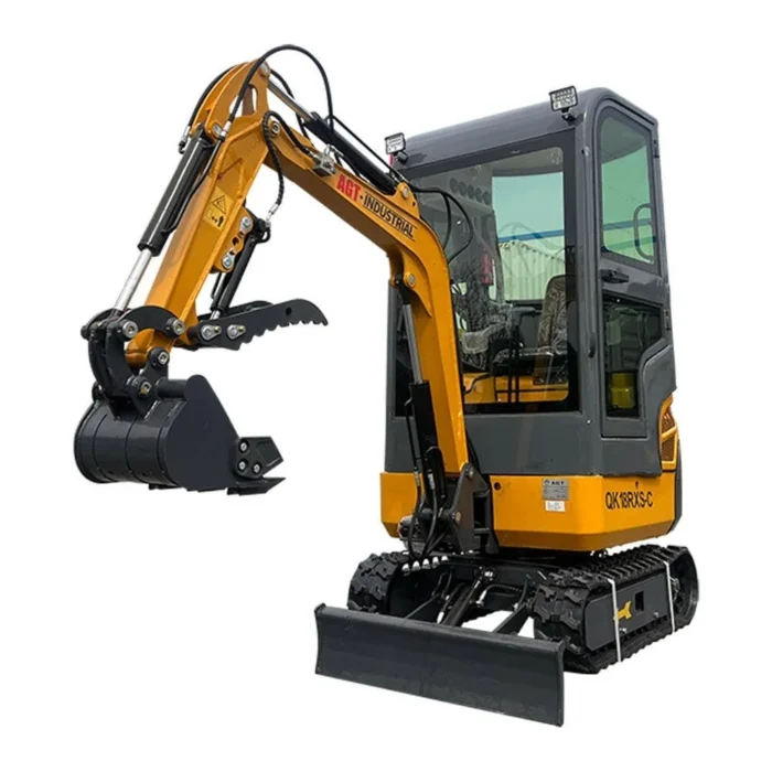 2024 AGT Rato 1-Ton Mini Small Excavator with Air Conditioning, Side Swing, and Enhanced Features by Bidadoo - Image 3