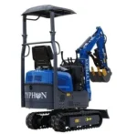 2025 TYPHON TERROR XI STORM Mini Excavator – 1.1 Ton Trench Digger with Boom Swing & Hydraulic Thumb - Image 4