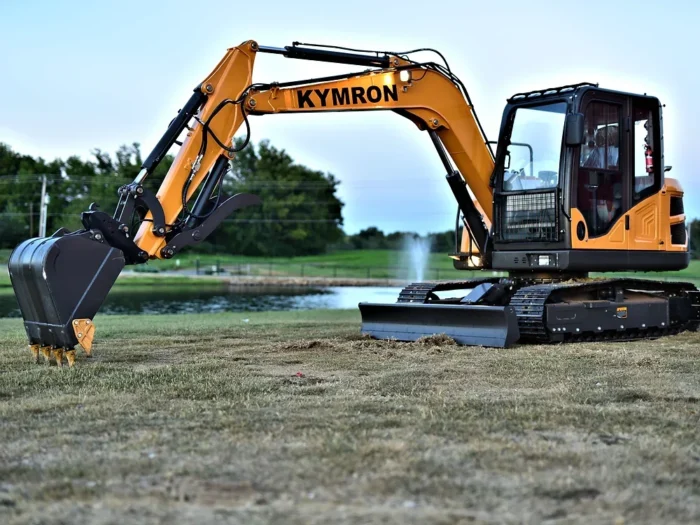 KYMRON® XH68 Pro Series Excavator with Thumb + Cab w/ AC & Radio - Image 2