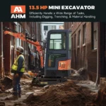 AX-12C | 13.5 HP B&S Engine Mini Excavator with Enclosed Cab - Image 2