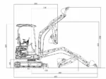 KYMRON® XH20D Pro Mini Excavator (w/ Yanmar Engine - Image 13