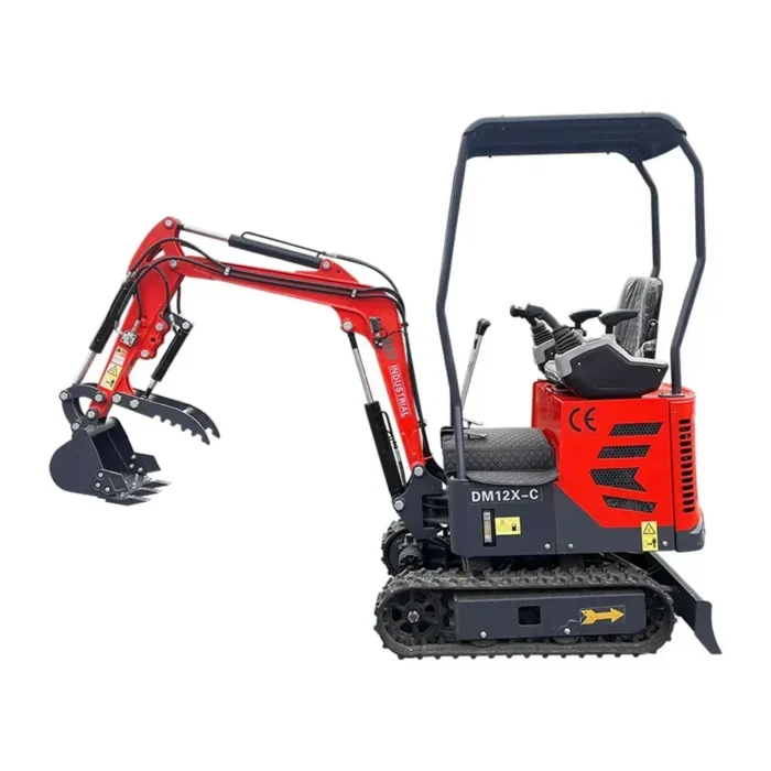 AGT DM12X-C Mini Excavator – Pilot Control, Swing Boom, Hydraulic Thumb by Bidadoo - Image 15