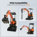 8″ Hydraulic Auger Drill Attachment for Mini Excavator 45″ Depth - Image 4