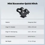 Quick Hitch Attachment for Mini Excavators Digger for Quick Attachments Change - Image 6