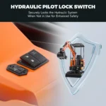 AX-16C | 23 HP 1.3 Ton B&S Engine Mini Excavator with Swing Boom - Image 7