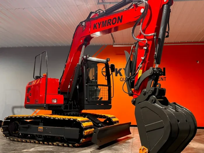 KYMRON® XH80 Pro Series Excavator with Thumb + Cab w/ AC & AM/FM Radio - Image 6