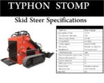 Brand New TYPHON STOMP 1,800lbs Mini Skid Steer 23HP Gas EPA Engine USA - Image 5