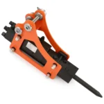 Hydraulic Breaker Hammer for Mini Excavator Concrete Breaker with 2 Chisels Hoses