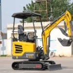 TYPHON TERROR XIX STORM Mini Excavator – 1.8 Ton Trench Digger with Boom Swing, Canopy