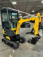 AGT QH13R 1‑Ton Gasoline Mini Excavator with Enclosed Cab - Image 2