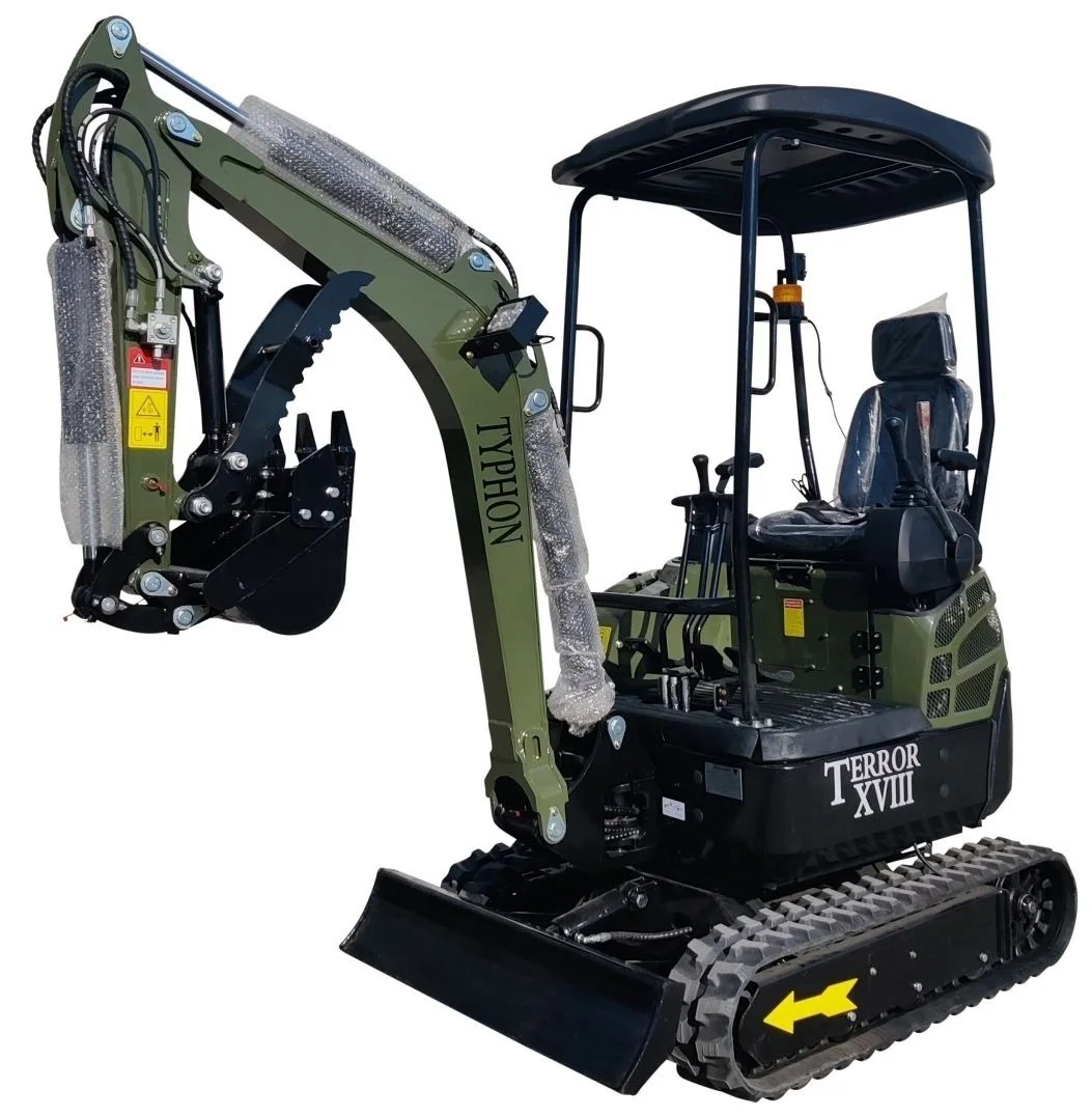 Rx19vmYwLUxVOJcMl6fjSdUIXA9yr38LoOP5BQOL.webp 2025 4,000 lb TYPHON TERROR XVIII Mini Excavator – Kubota D902 Diesel Engine | EPA Certified - Image 1