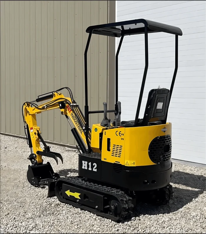 1 Ton, 13.5 HP Gasoline Engine (B&S) Mini Excavator | AGT-H12 - Image 10