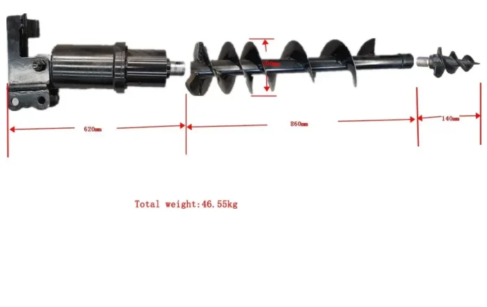 TYPHON Attachments Auger Drill Attachment for Mini Excavators Machinery USA - Image 3