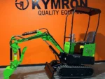 KYMRON® RH14G Mini Excavator (w/ Side Swing Boom & Retractable Tracks) - Image 4
