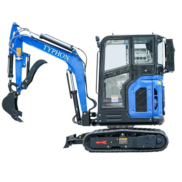 2025 TYPHON TERROR X2 Mini Excavator – 2.7 Ton | Kubota V1505 Diesel Engine | EPA Certified - Image 7