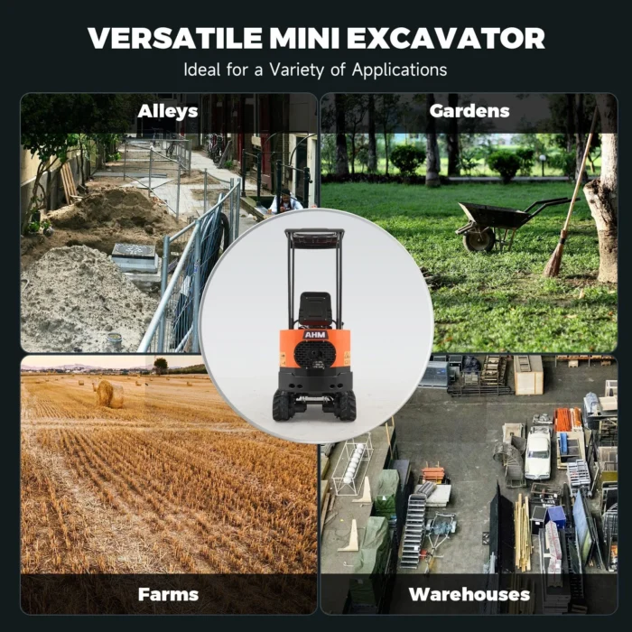 NW-A1 | 13.5 HP B&S Engine Mini Excavator with 6 Attachments - Image 5