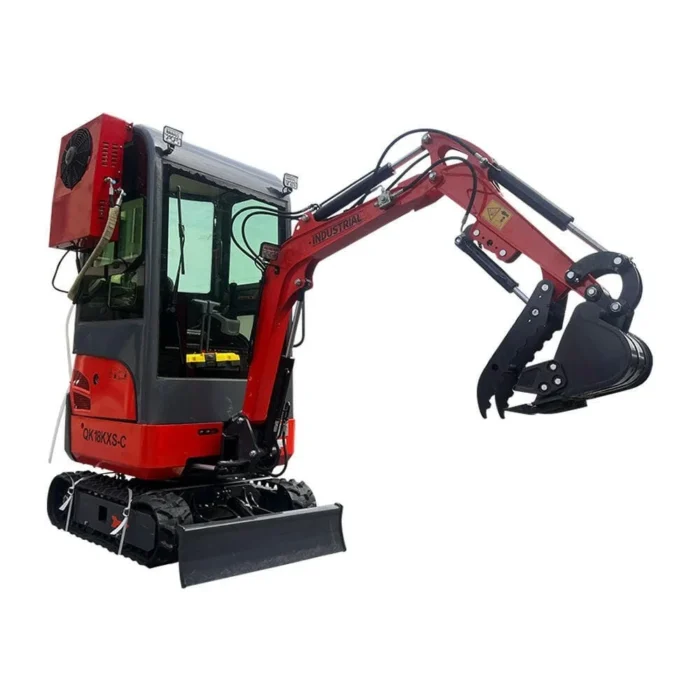 2024 AGT Kubota Engine 1-Ton Mini Small Excavator with Air Conditioning and Side Swing by Bidadoo - Image 2