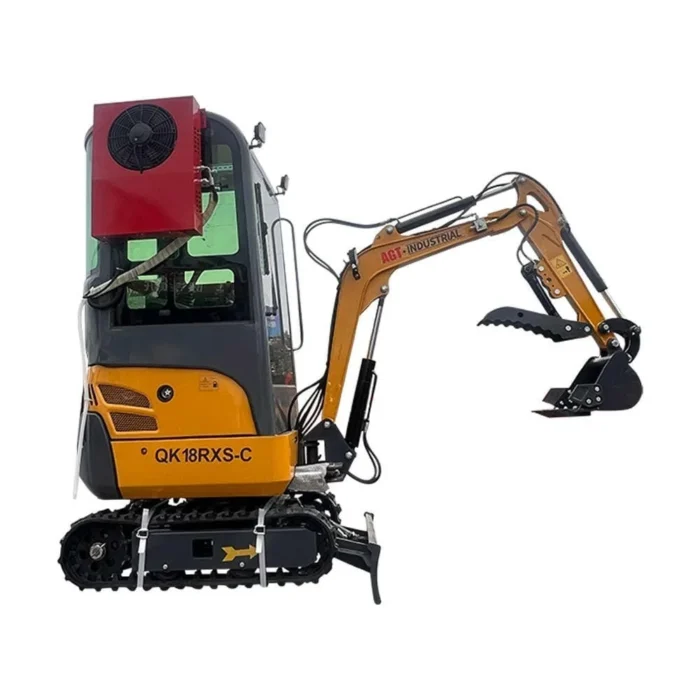 2024 AGT Rato 1-Ton Mini Small Excavator with Air Conditioning, Side Swing, and Enhanced Features by Bidadoo - Image 2