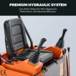 AX-16C | 23 HP 1.3 Ton B&S Engine Mini Excavator with Swing Boom - Image 4