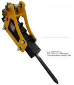TYPHON Attachments Hydraulic Break Hammer Attachment for Mini Digger USA - Image 7