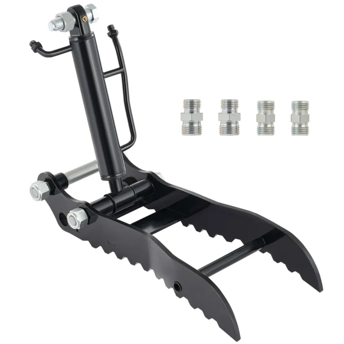 Hydraulic Thumb Clip Attachment for 0-2T Mini Excavator Digger with Hydraulic Hoses - Image 2