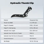 Hydraulic Thumb Clip Attachment For 1 Ton Mini Excavator with 2 Hydraulic Hoses - Image 6