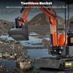 500mm Plain Flat Bucket Attachment 20″ for Mini Excavator Digger with 2 Pins - Image 6