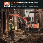 NW-A1 | 13.5 HP B&S Engine Mini Excavator with 6 Attachments - Image 4