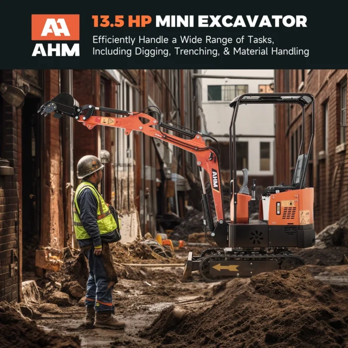 NW-A1 | 13.5 HP B&S Engine Mini Excavator with 6 Attachments - Image 4