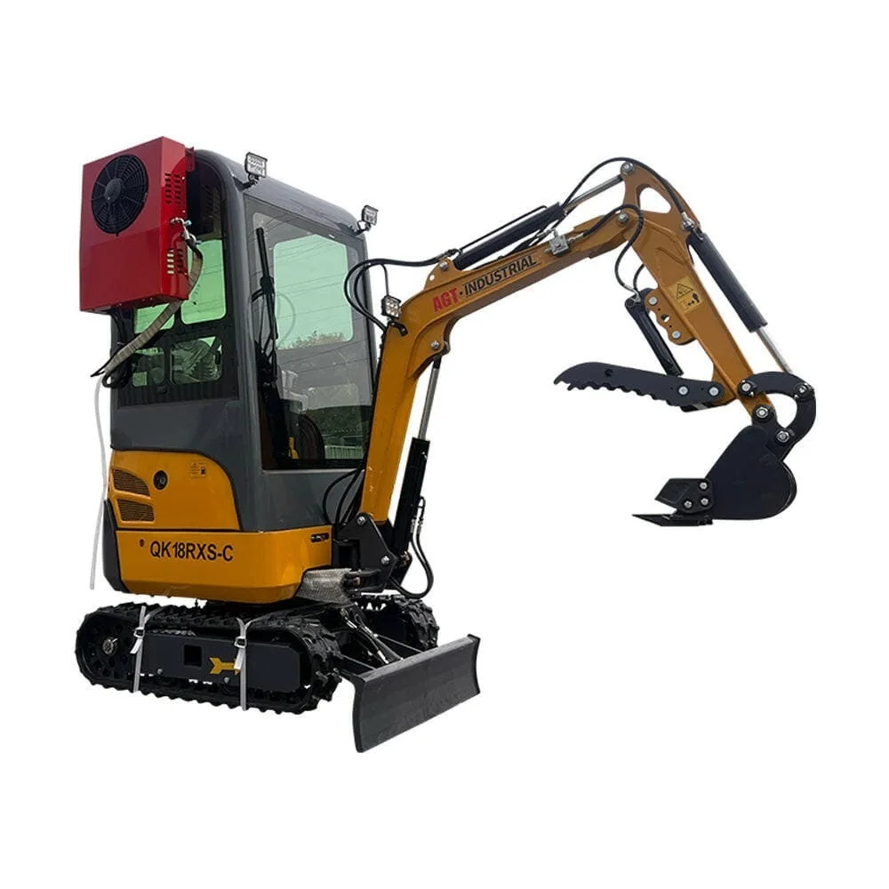 yzIJ73nOfbEOK7rymQB5oExV6mQQN37tGd52e6mt.webp 2024 AGT Rato 1-Ton Mini Small Excavator with Air Conditioning, Side Swing, and Enhanced Features by Bidadoo - Image 1